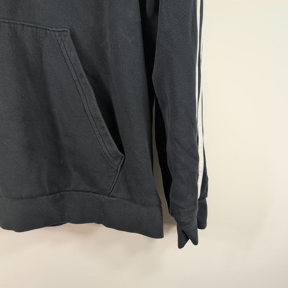 Classic Adidas Hoodie with Striped Sleeves, Size Large - Picture 5 of 6
